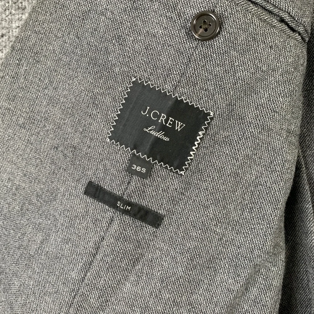 J Crew Ludlow Jacket Men 36S Slim Moon Worsted Wool Cotton Sport Coat